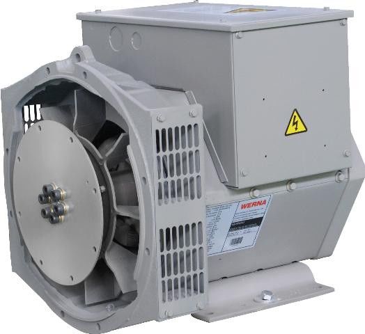 Insulation Class H Approved Three Phase Brushless Alternator 8.8kw / 11kva